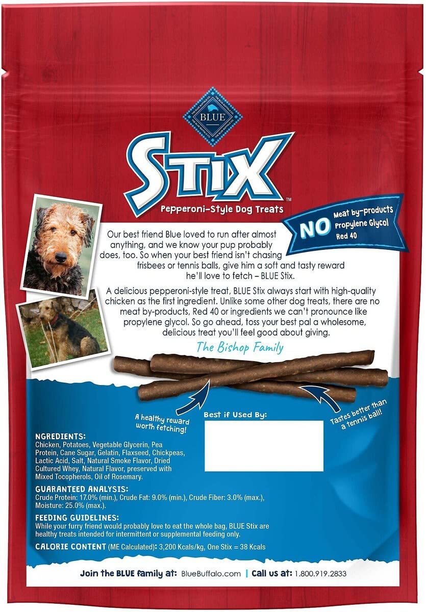 Blue Buffalo Blue Stix Chicken Recipe Pepperoni-Style Dog Treats (5-oz Bags)