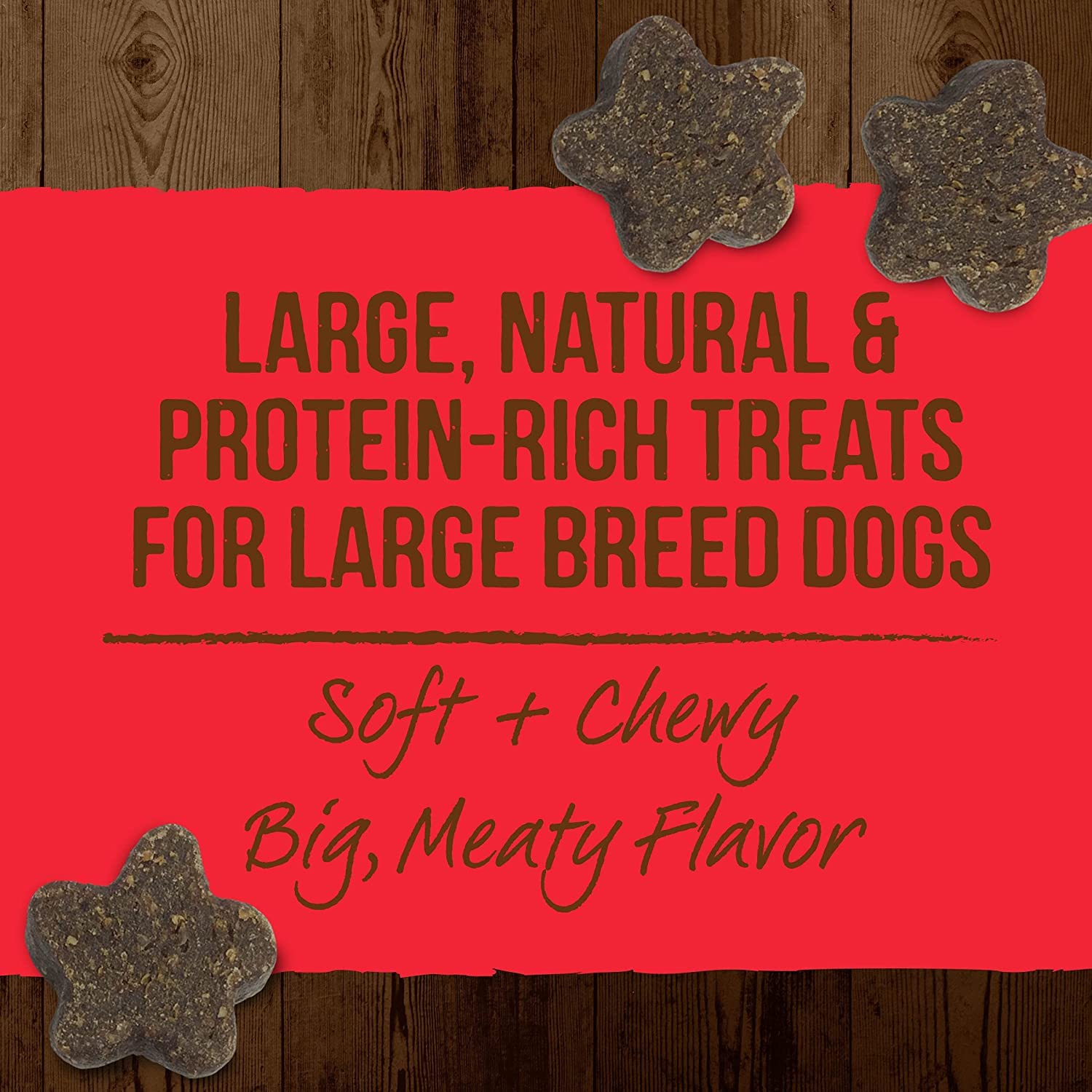 Merrick Power Bites Big Bites Soft & Chewy Dog Treats (2) Real Beef (2) Real Chicken