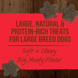 Merrick Power Bites Big Bites Real Beef Recipe Grain-Free Dog Treats (Pack of 2)