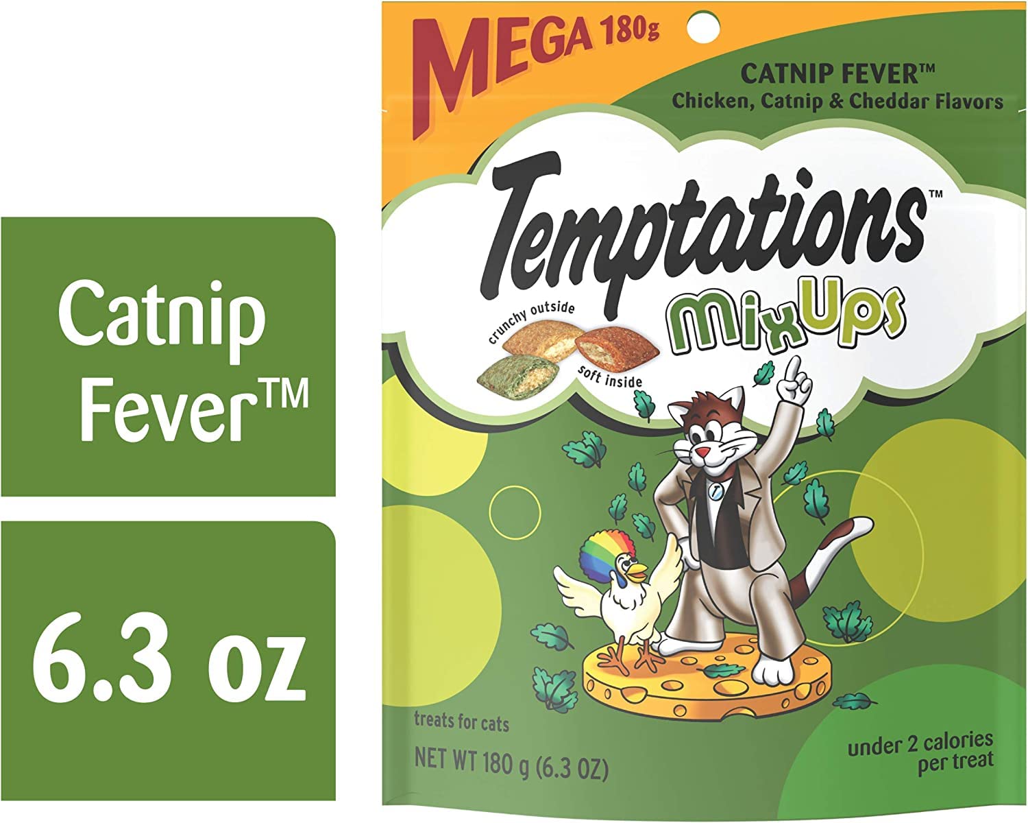 Temptations MixUps Catnip Fever Soft & Crunchy Cat Treats (6.3-oz Bags)