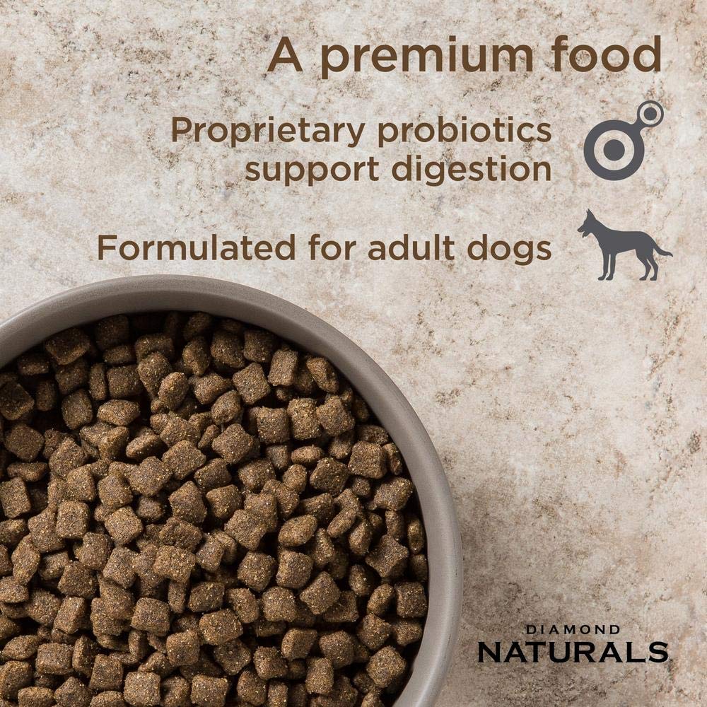 Diamond Naturals Premium Formulas Dry Dog Food for Adult Dogs Made with Real Meat Protein, Superfoods, Probiotics and Antioxidants for Supporting Overall Health in Dogs