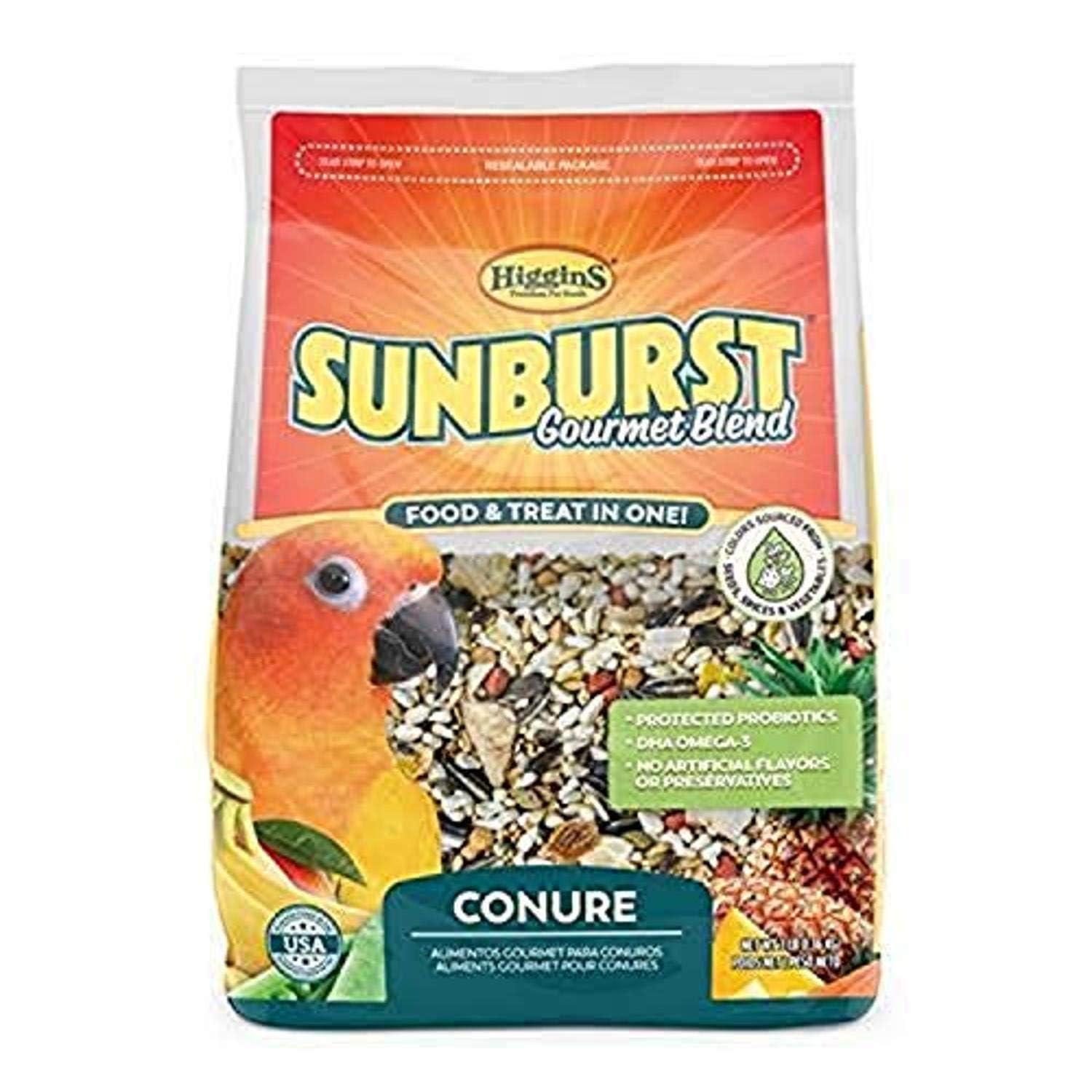 Higgins Sunburst Gourmet Food Mix for Conures