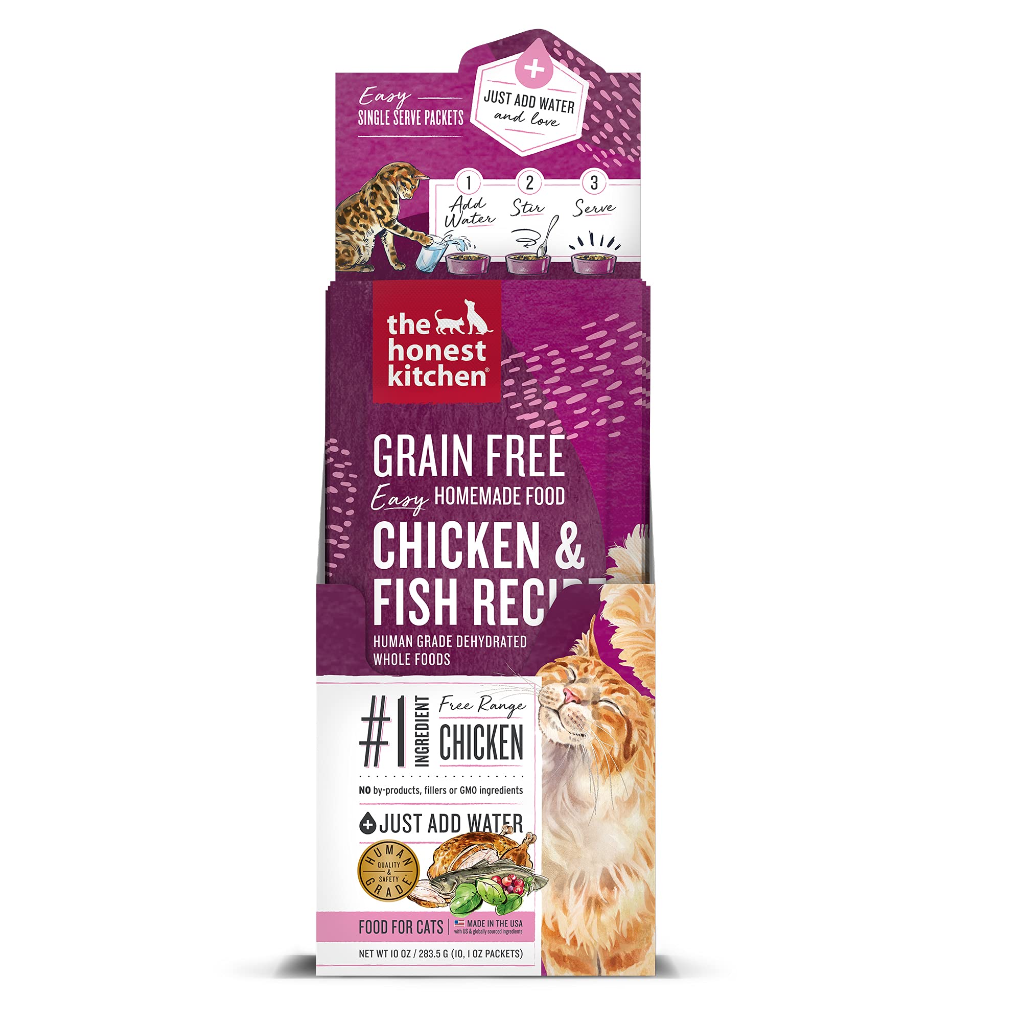 The Honest Kitchen Human Grade Dehydrated Grain Free Cat Food - Complete Meal or Topper