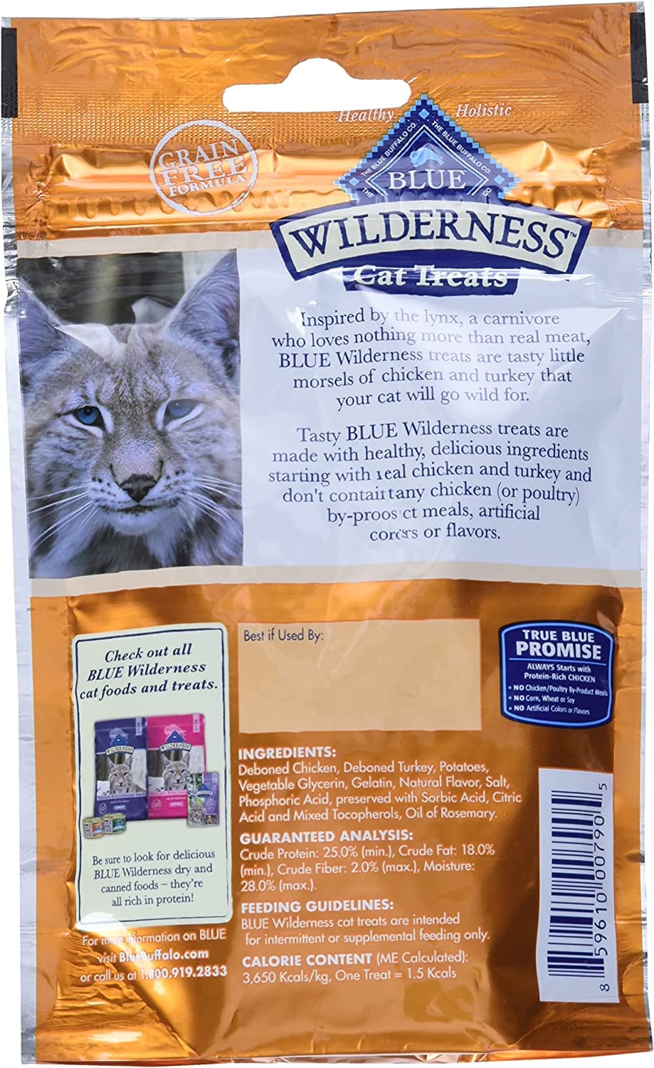 Blue Buffalo Wilderness Grain-Free Cat Treats Variety Pack (8)