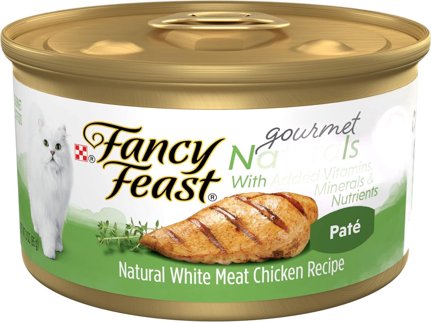 Fancy Feast Gourmet Naturals Pate Cat Food Variety Pack (18 x 3 oz containers)