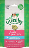 Greenies Savory Salmon Flavor Adult Dental Cat Treats (2.1-oz Bags)