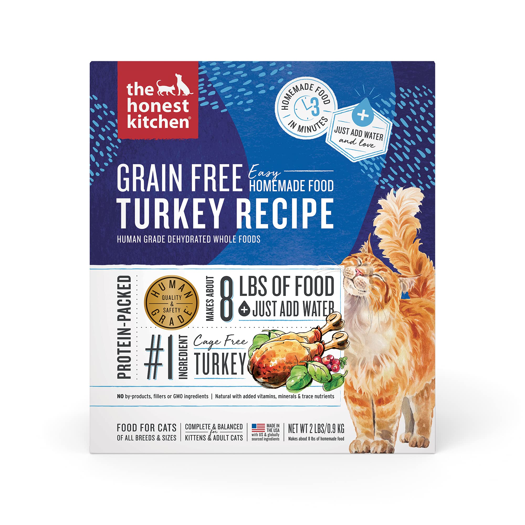 The Honest Kitchen Human Grade Dehydrated Grain Free Cat Food - Complete Meal or Topper