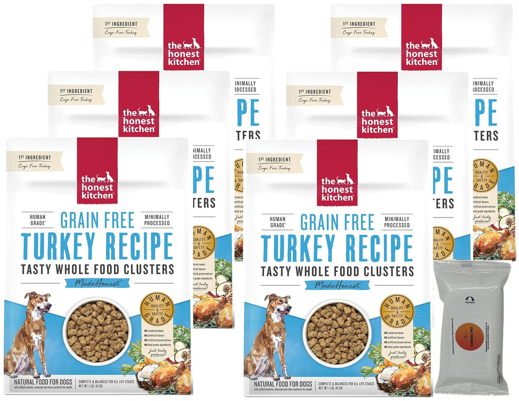 The Honest Kitchen Grain-Free Turkey Whole Food Clusters Dry Dog Food (Pack of 6)