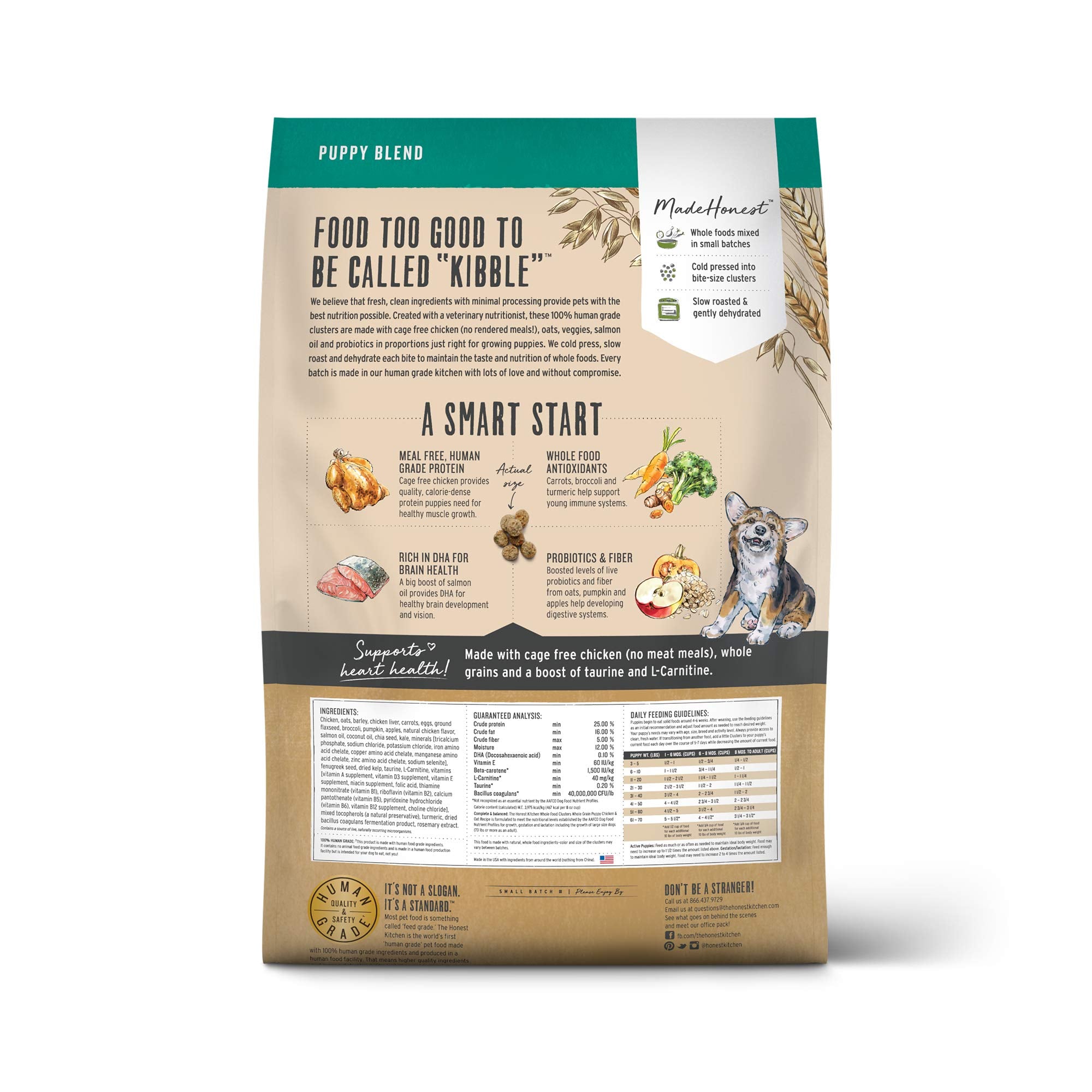 The Honest Kitchen Whole Food Clusters Human Grade Dry Puppy Food