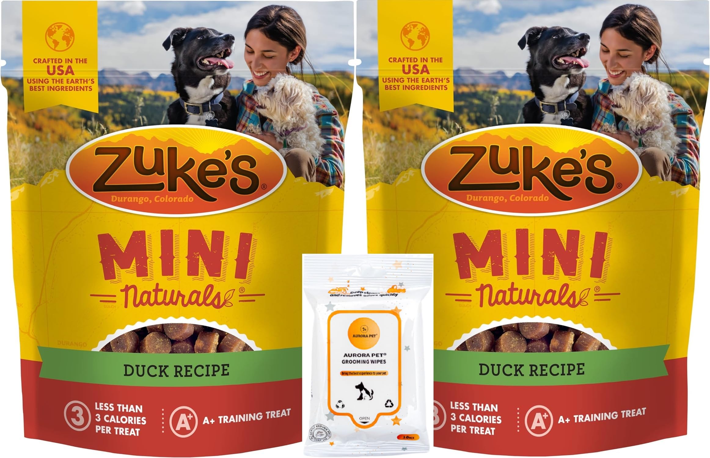 Zuke's Mini Naturals Duck Recipe Soft Dog Treats (Pack of 2)