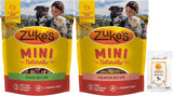 Zuke's Mini Naturals Soft Dog Treats (1) Salmon Recipe (1) Duck Recipe [16-oz Each]