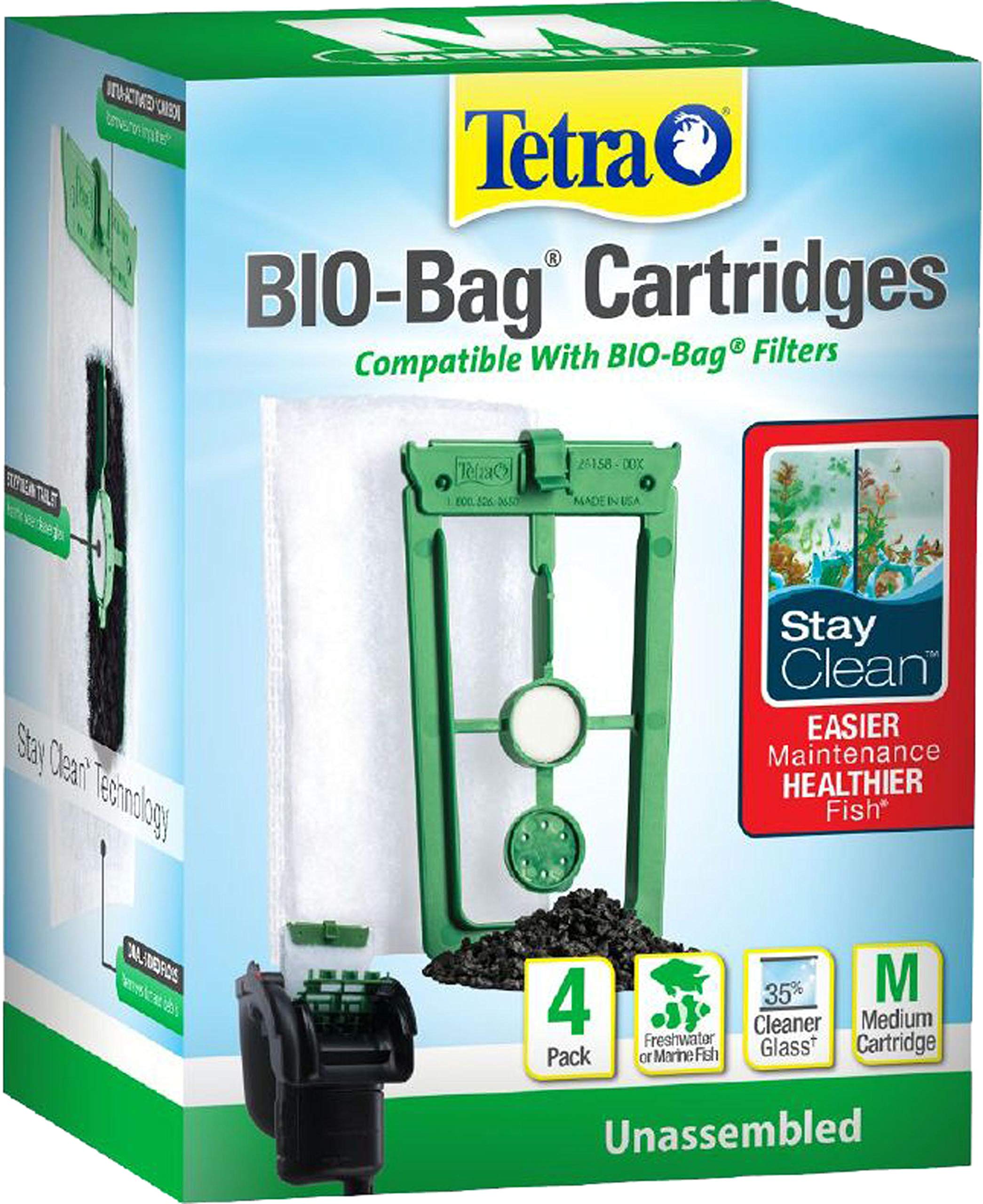 Tetra 41001 Stay Clean Bio-Bag Medium 4 Pack