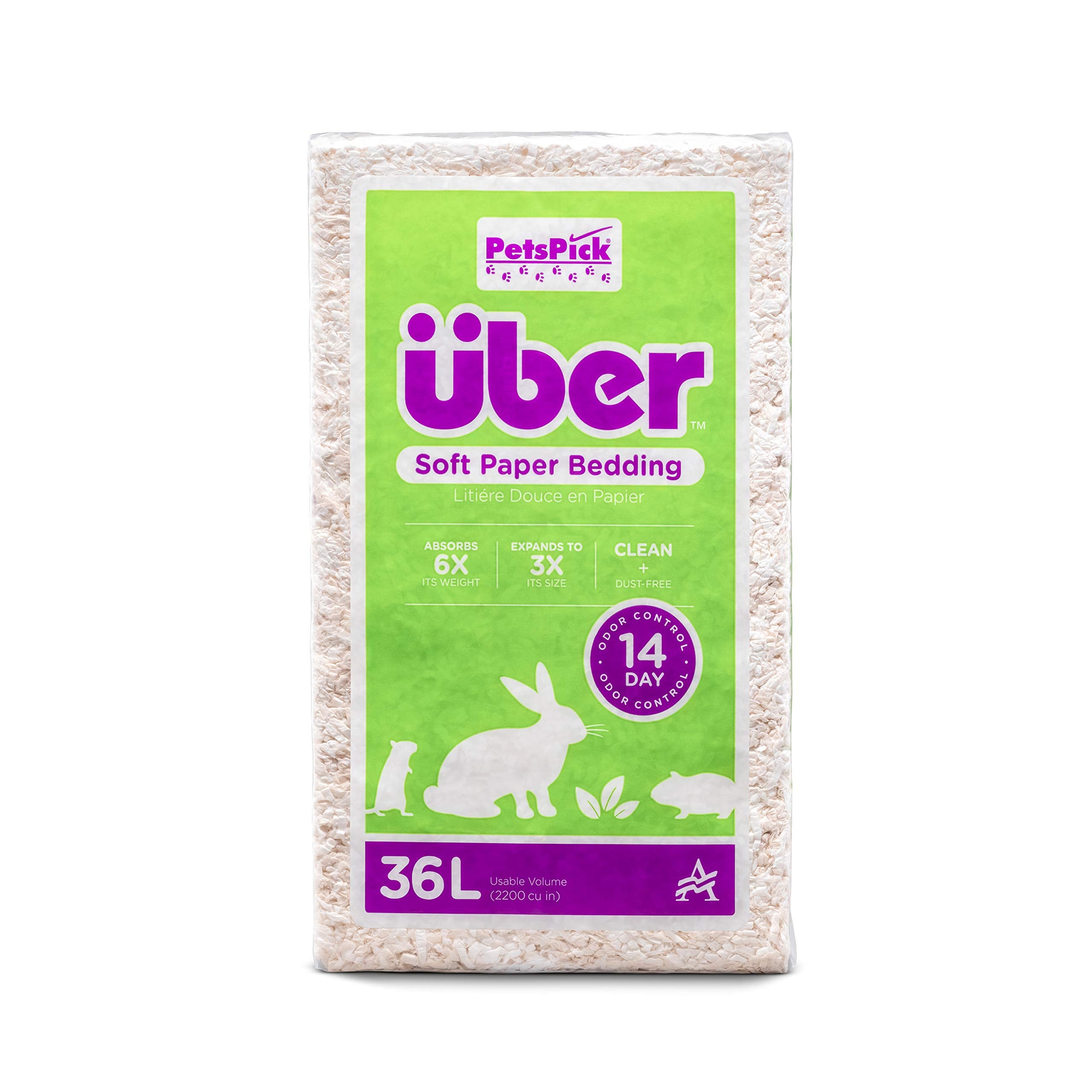 PetsPick Uber Soft Paper Pet Bedding for Small Animals