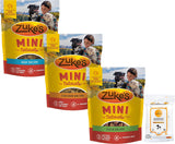 Zuke's Mini Naturals Soft Dog Treats (1) Beef (1) Chicken (1) Duck [6-oz Bags]