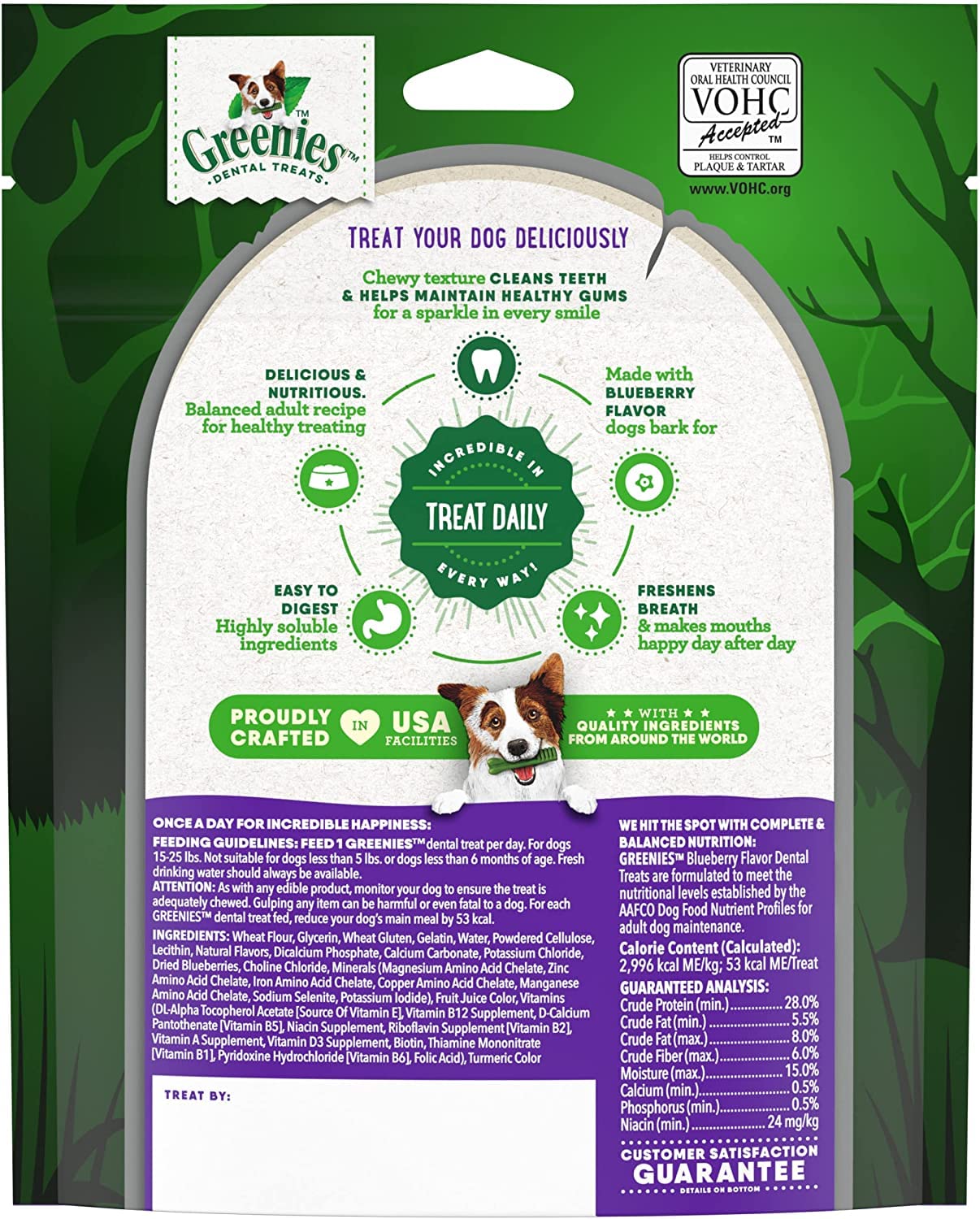 Greenies ScaryBerry Blueberry Flavor Petite Halloween Dental Chew Dog Treats