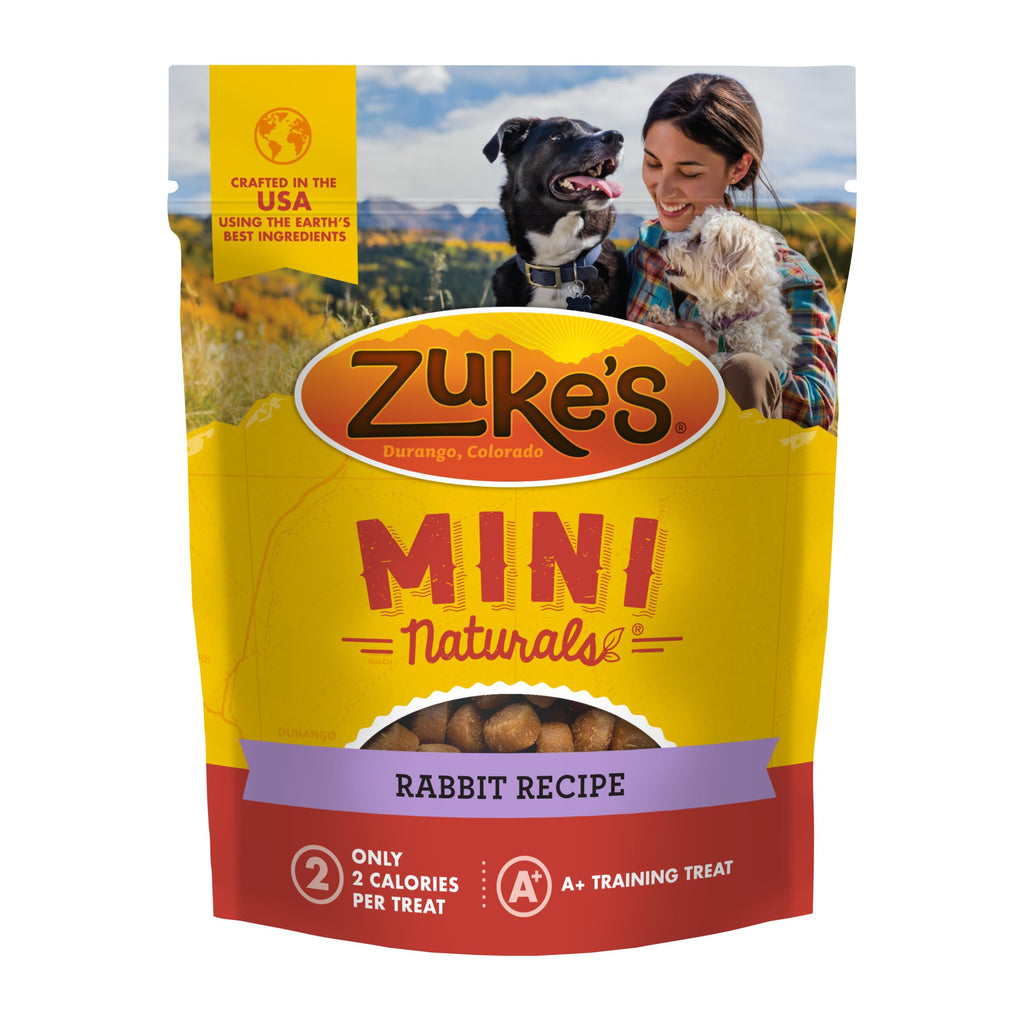 Zukes Mini Naturals Soft Treats for Training (Rabbit Recipe)
