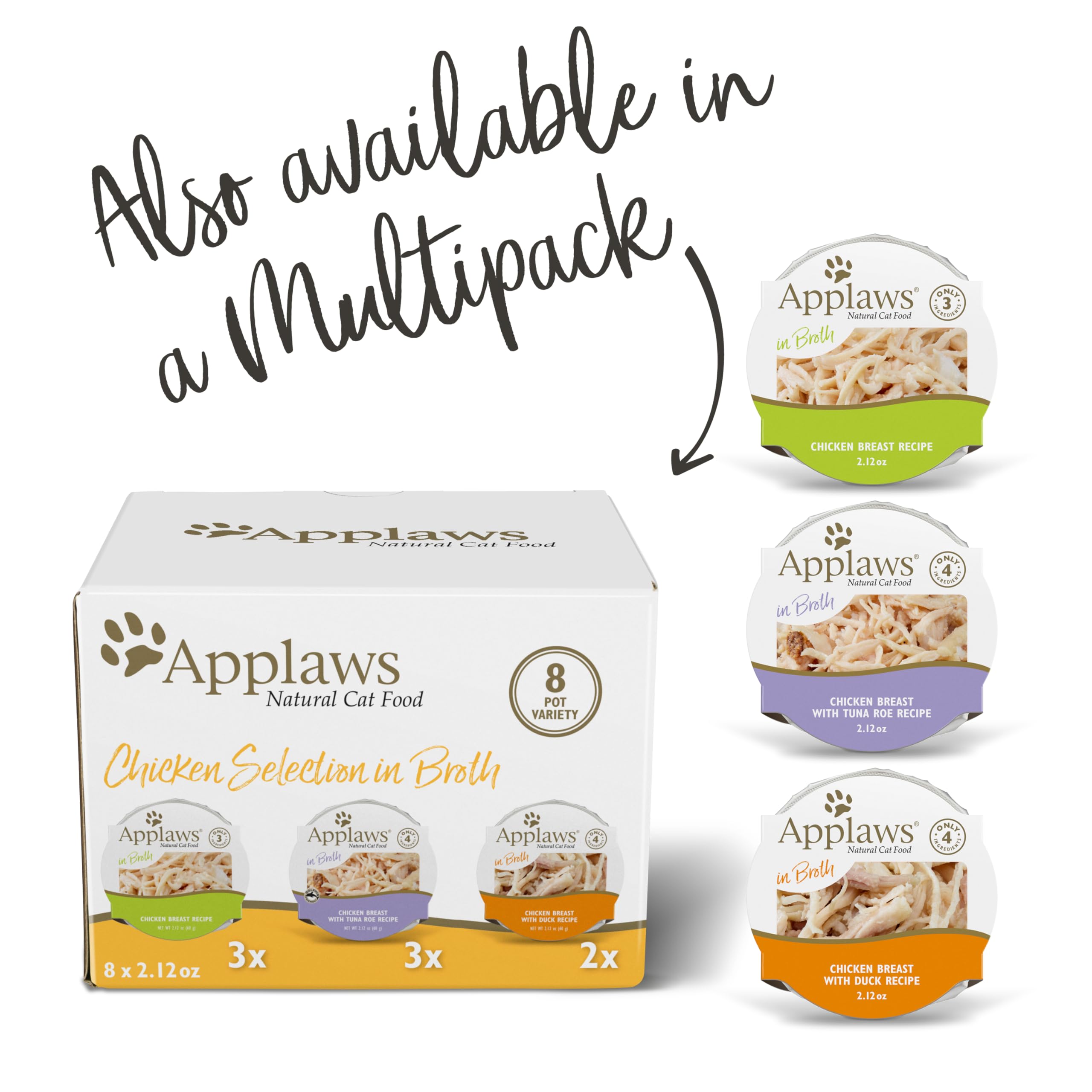 Applaws Natural Wet Cat Food, Limited Ingredient Cat Food Pots