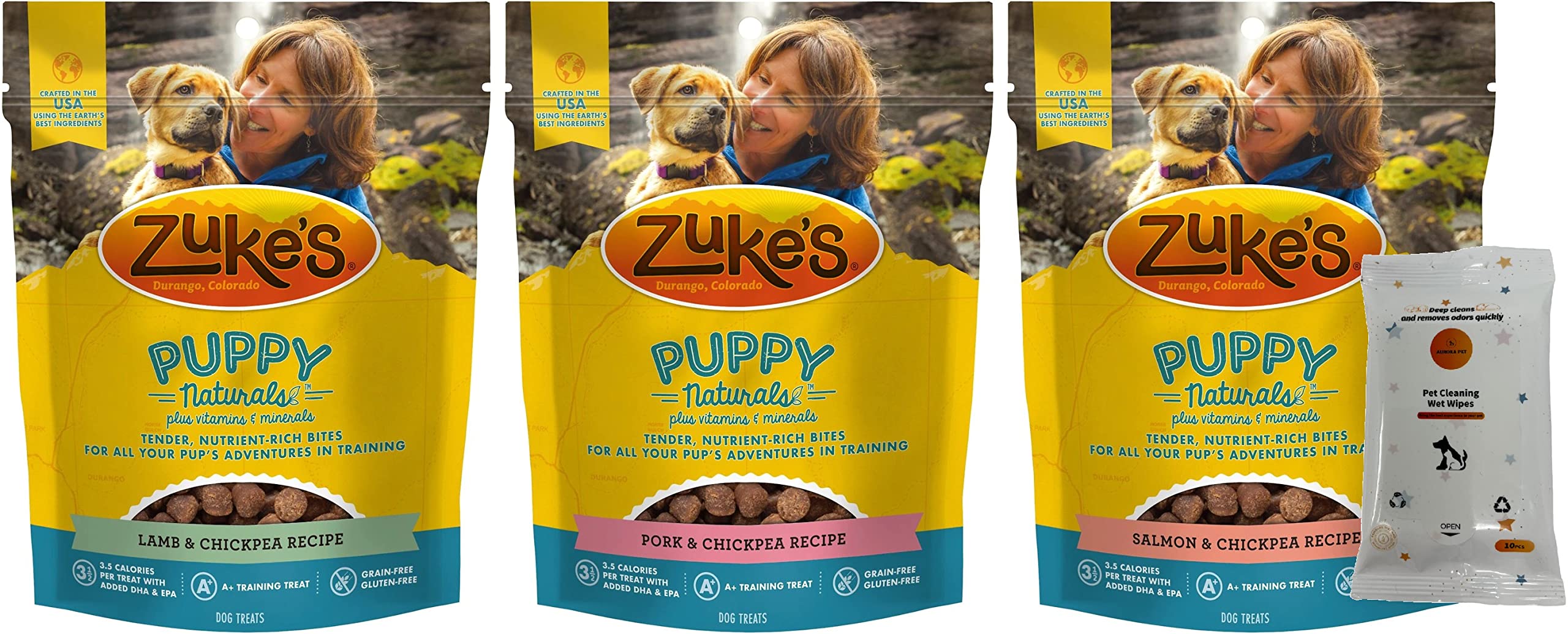 Zuke's Puppy Naturals Dog Treats Variety Pack (3)