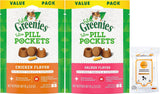 Greenies Pill Pockets Natural Soft Adult Cat Treats (1) Salmon (1) Chicken Flavor