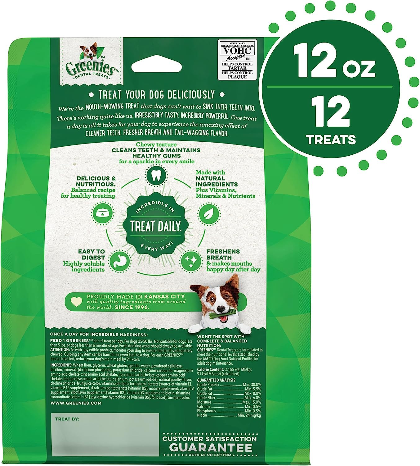 Greenies Dental Treat For Dogs Regular Size