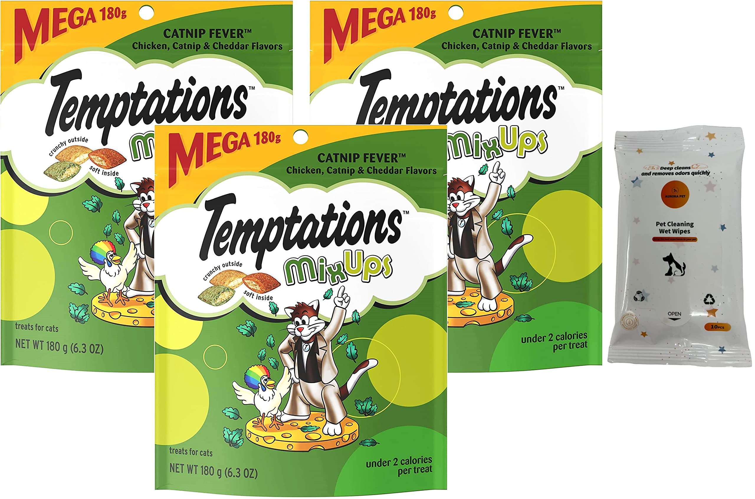 Temptations MixUps Catnip Fever Soft & Crunchy Cat Treats (6.3-oz Bags)