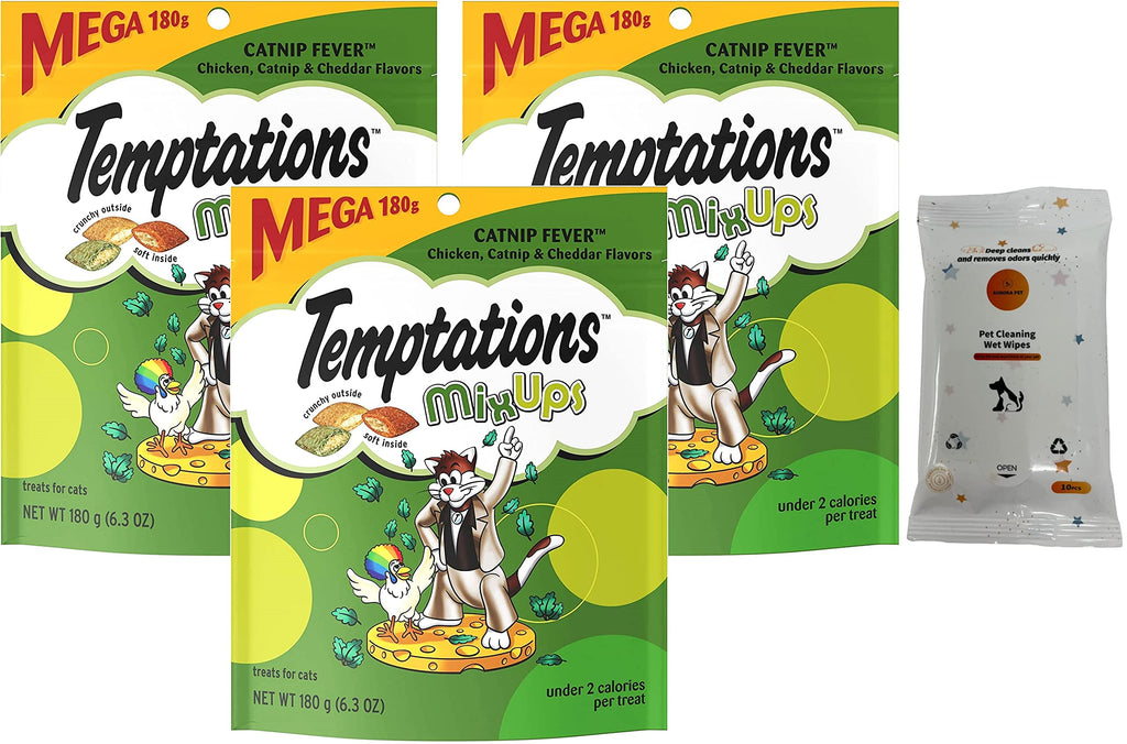 Temptations MixUps Catnip Fever Soft & Crunchy Cat Treats (6.3-oz Bags)