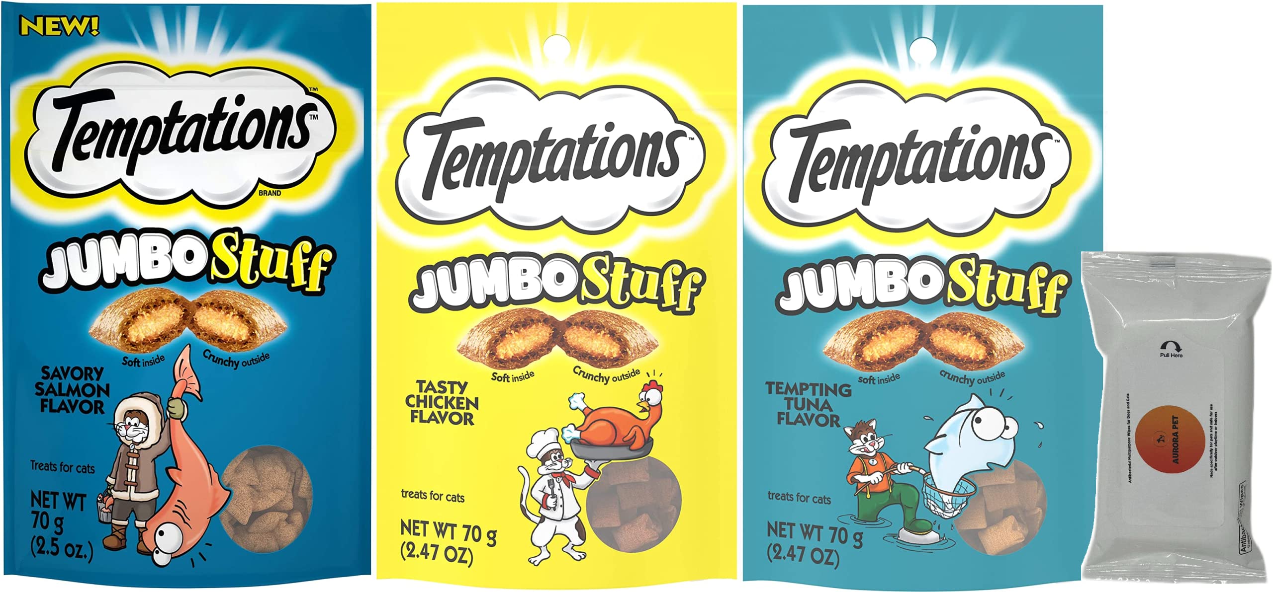 Temptations Jumbo Stuff Cat Treats Variety Pack