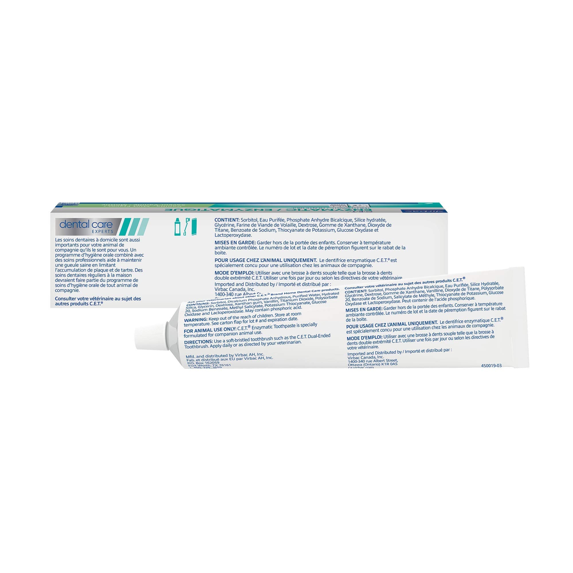 Virbac CET Enzymatic Toothpaste| Eliminates Bad Breath by Removing Plaque and Tartar Buildup