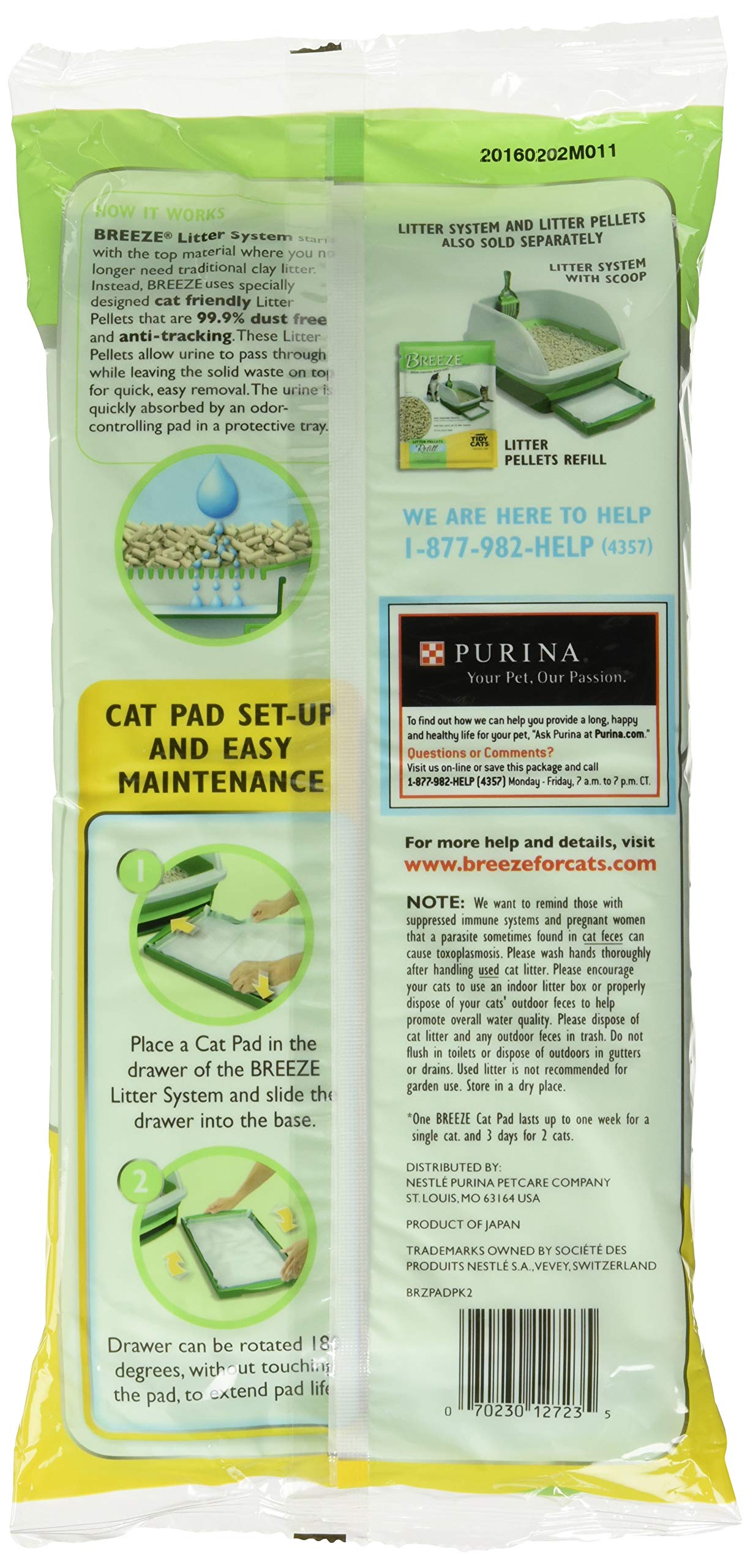 Purina Tidy Cats Breeze Cat Pads Refill Pack - 10-Count