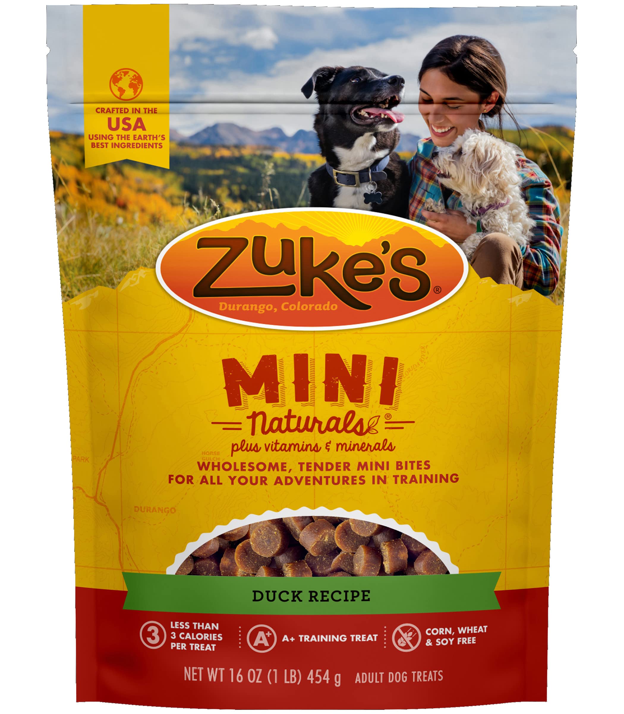 Zuke's Mini Naturals Training Dog Treats Duck Recipe, 16 OZ