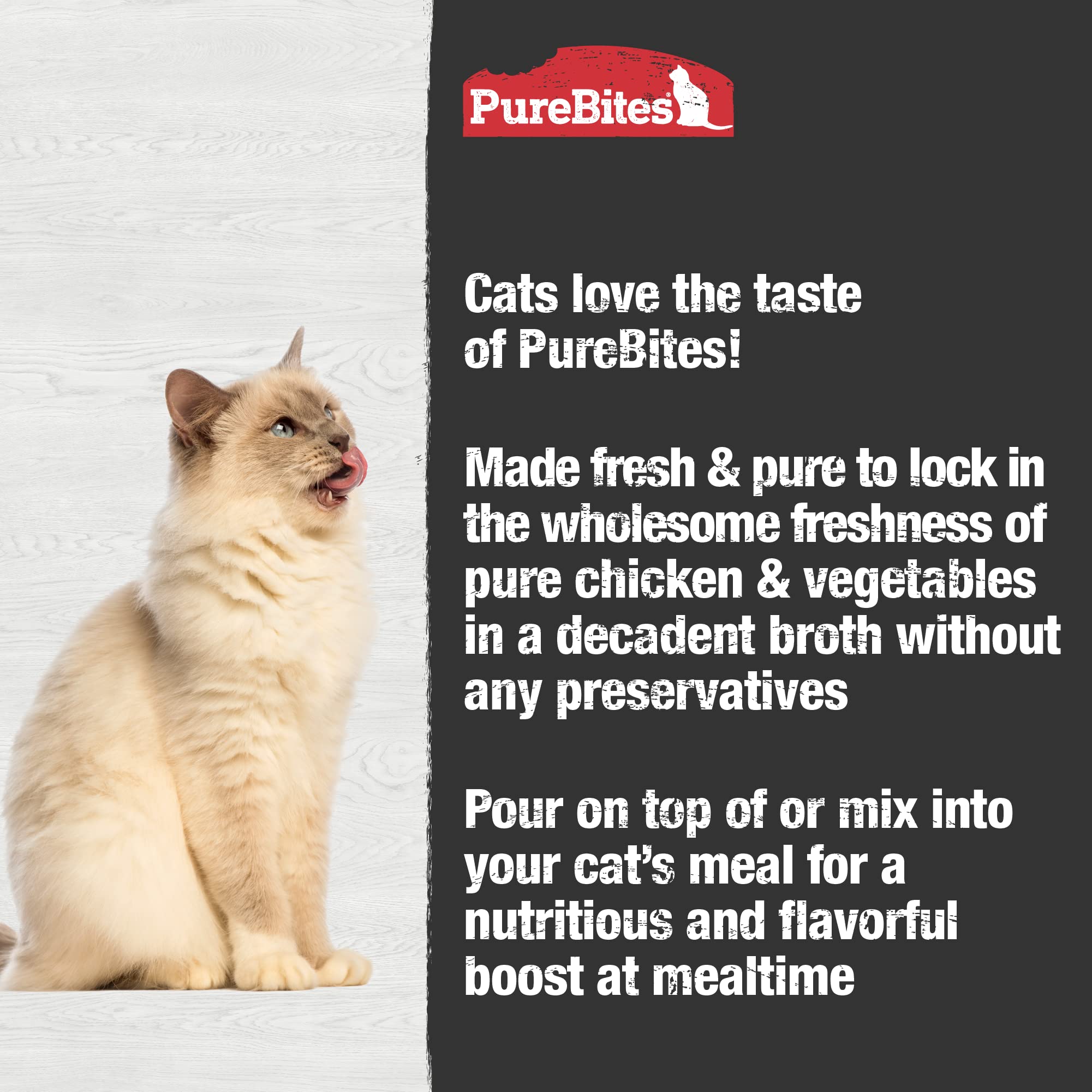 PureBites Broths Cat Treat • Topper 57g