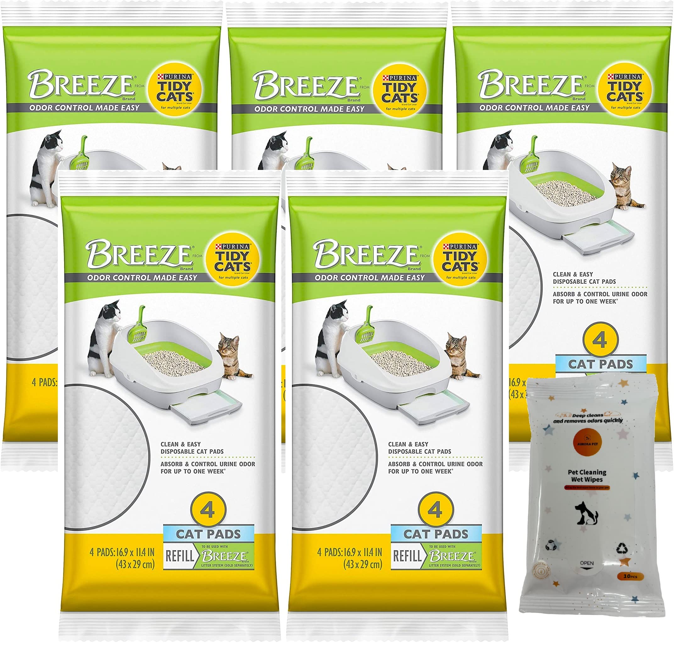 Tidy Cats Breeze Pads Refill Pack (5) 4 Count Pouches