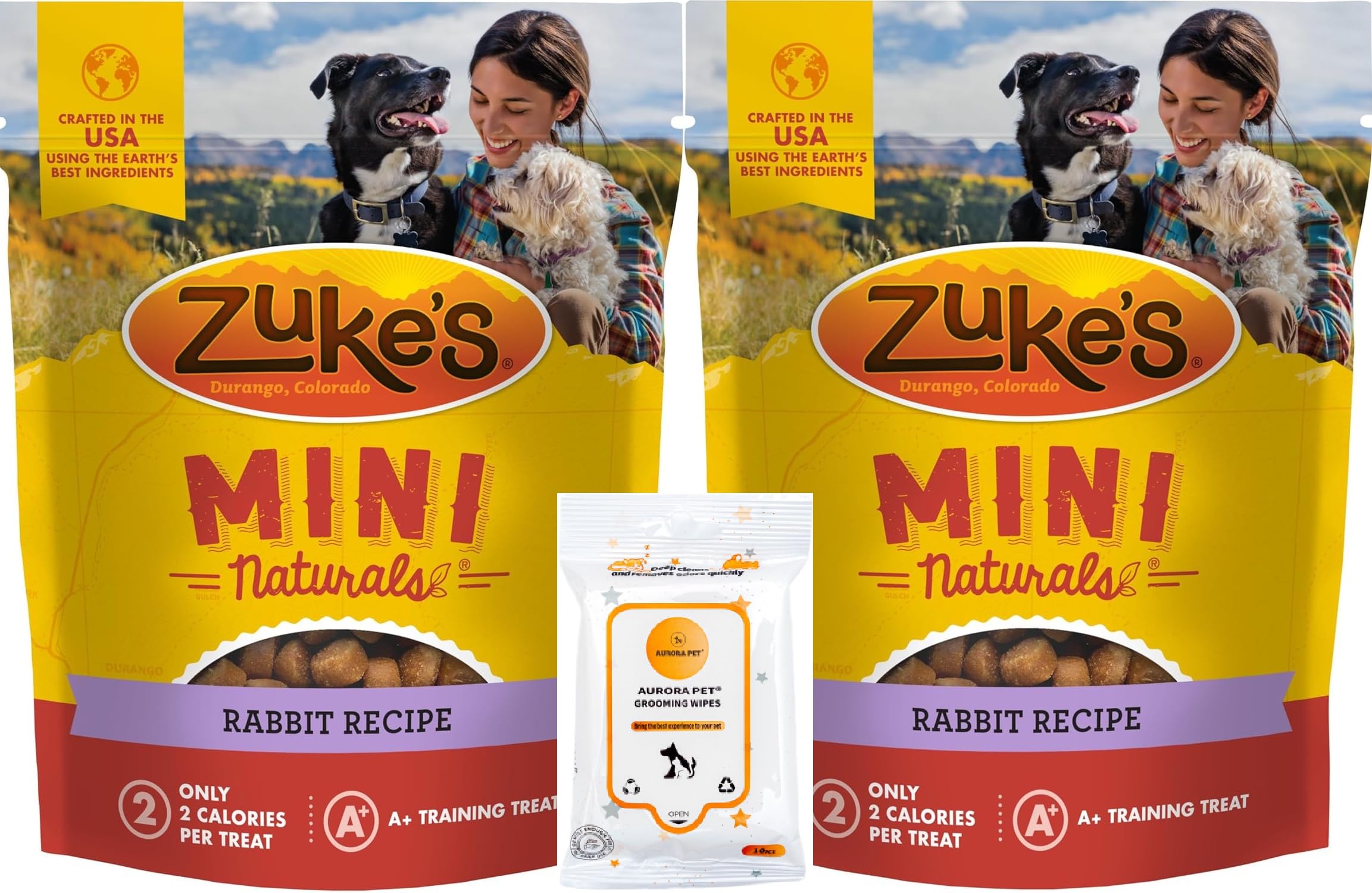 Zuke's Mini Naturals Rabbit Recipe Soft Dog Treats (Pack of 2)