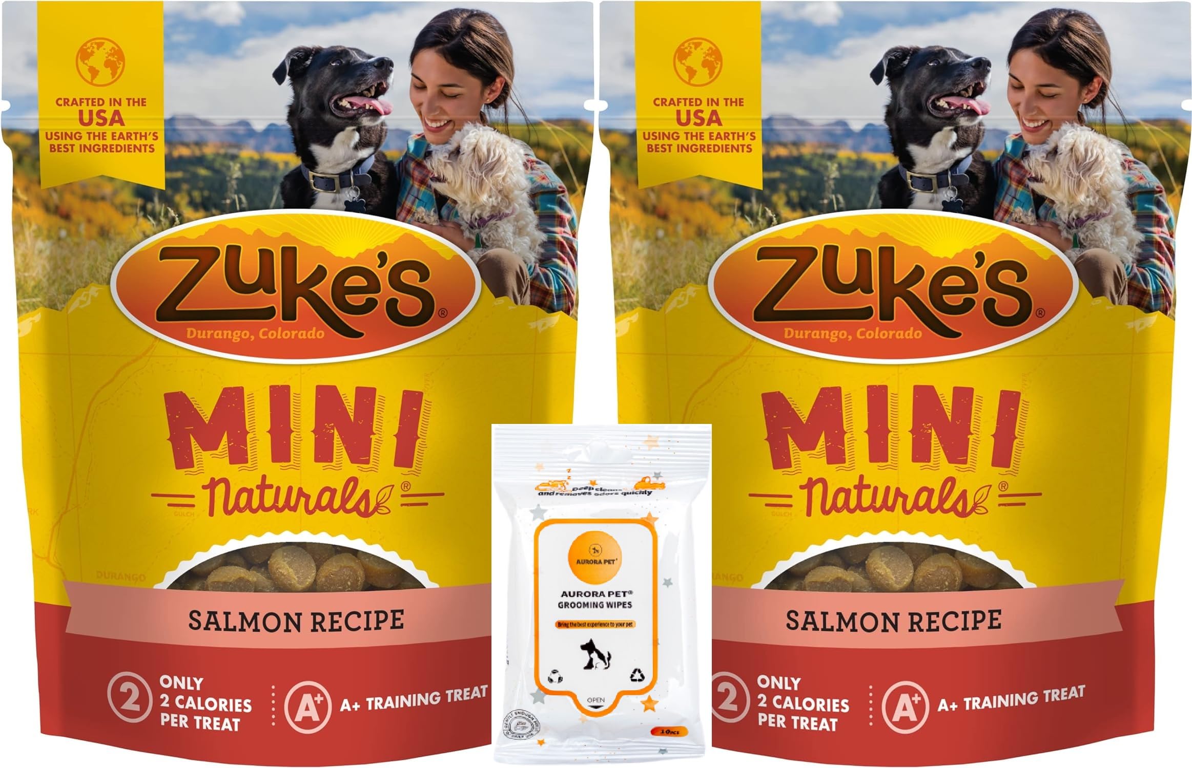 Zuke's Mini Naturals Salmon Recipe Soft Dog Treats 16 oz (Pack of 2)