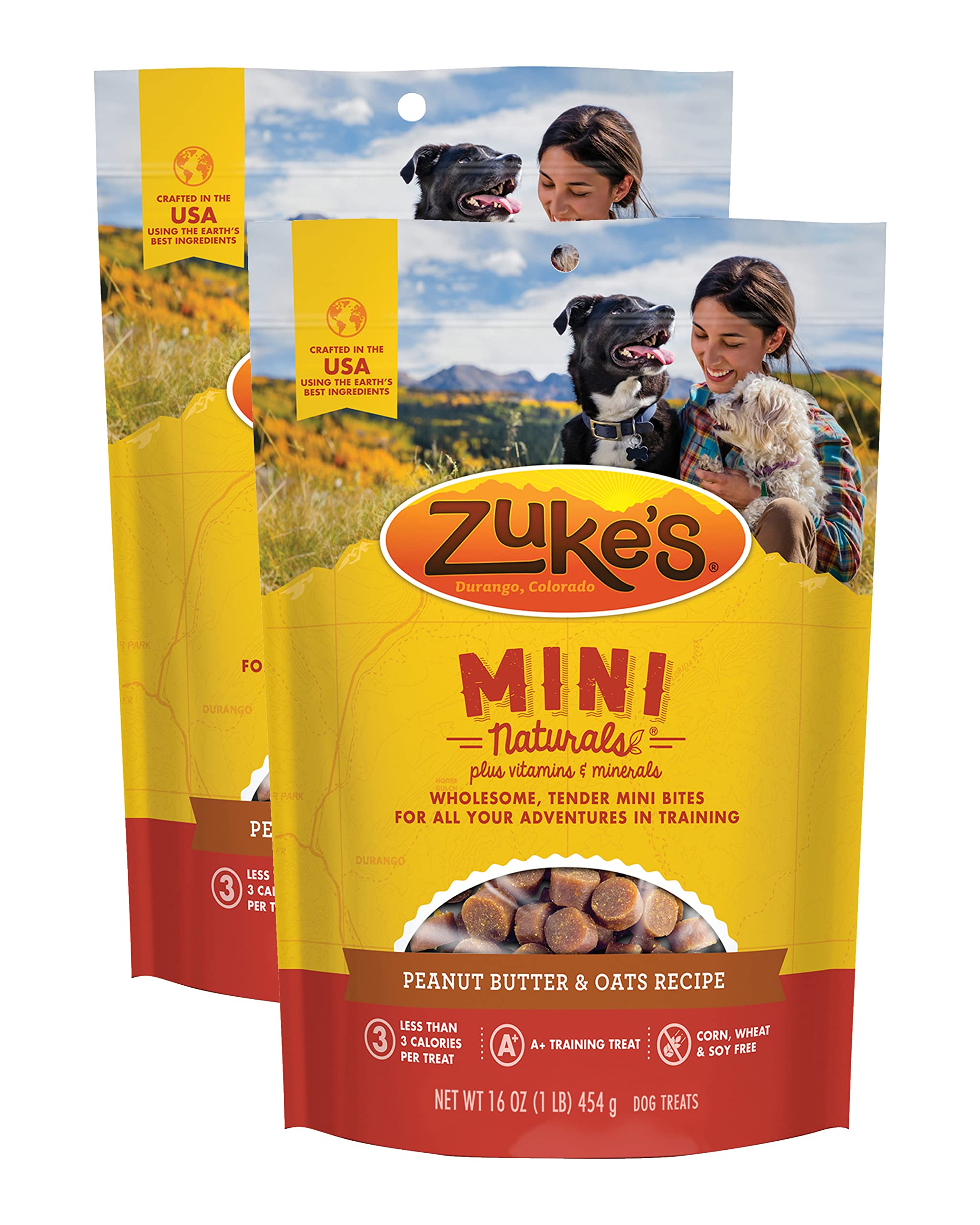 Zuke's Mini Naturals Dog Training Treats, Salmon Recipe, Soft Mini Dog Treats with Vitamins & Minerals