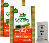 Greenies Pumpkin Spice Flavor Petite Size Dog Dental Treats (12-oz Bags)