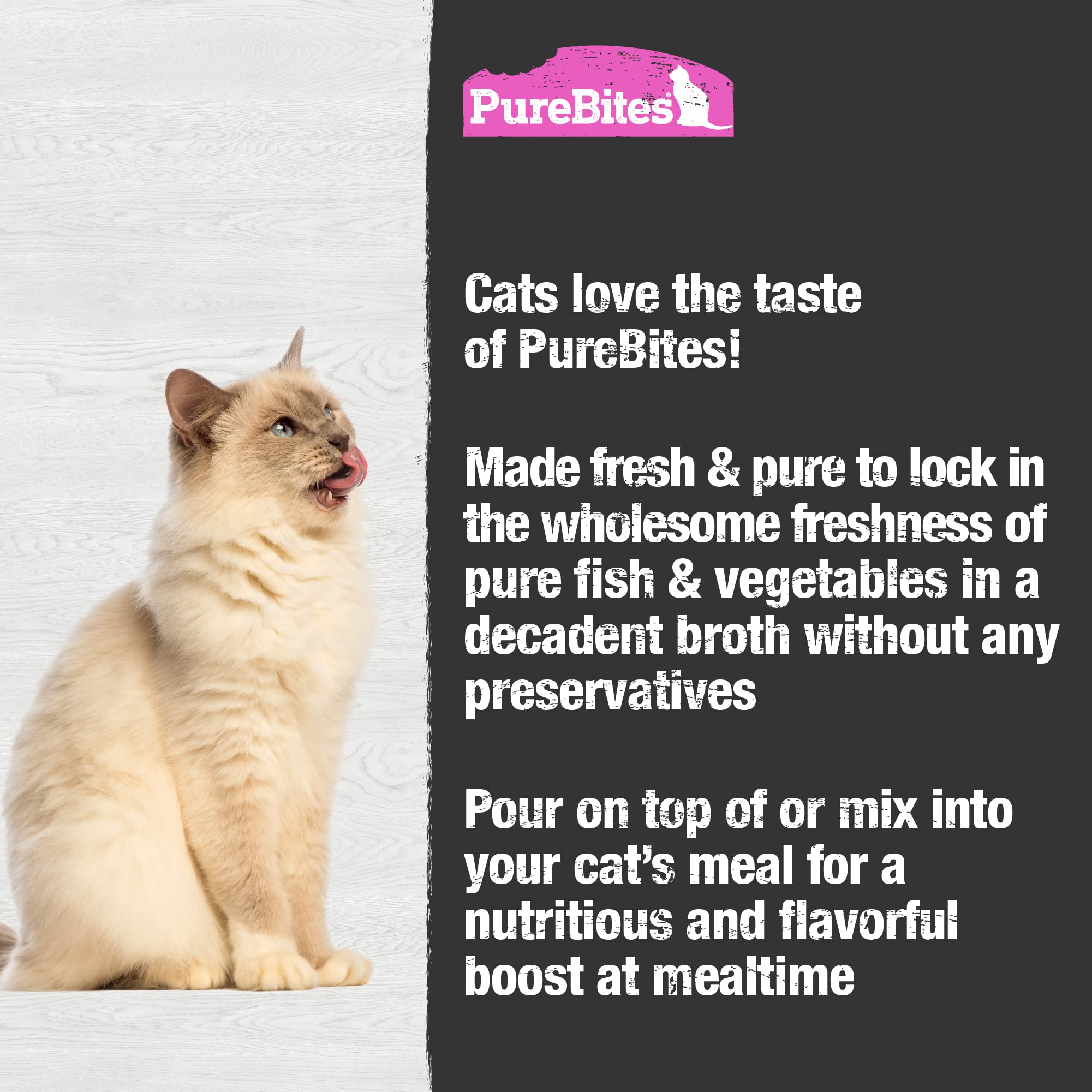 PureBites Broths Cat Treat • Topper 57g