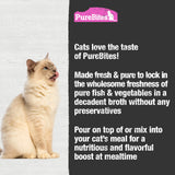 PureBites Tuna & Salmon Broths for Cats only 5 Ingredients, Case of 18