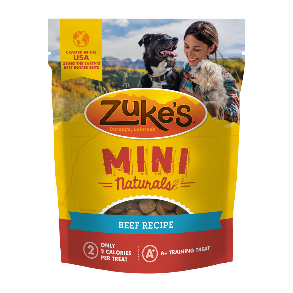 Zuke's Mini Naturals Soft Treats for Training (Beef Recipe)