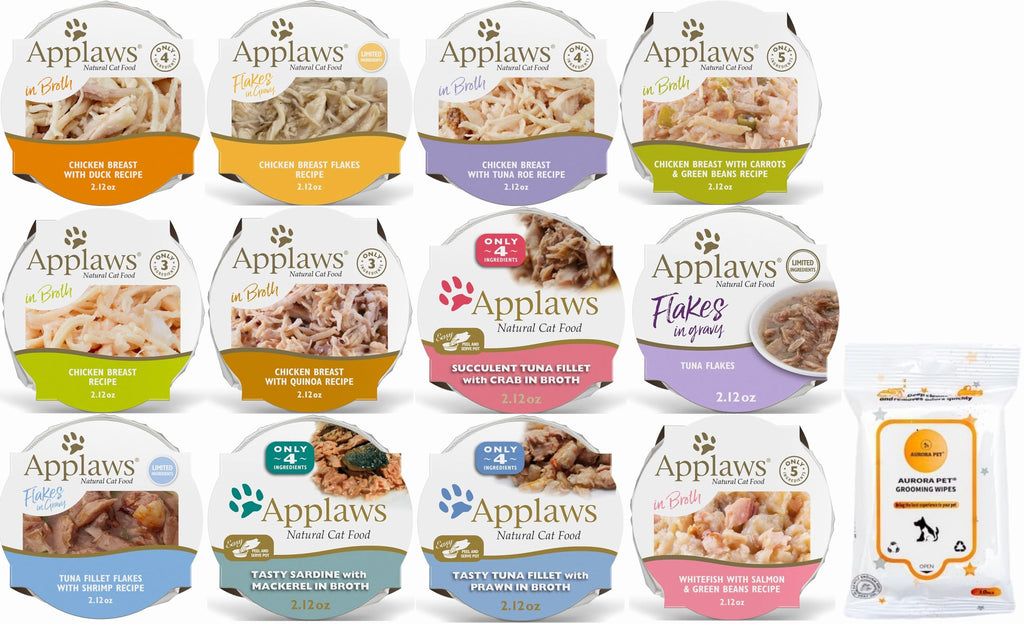 Applaws Natural Wet Cat Food in Broth Pots Variety Pack (2.12-oz Each)