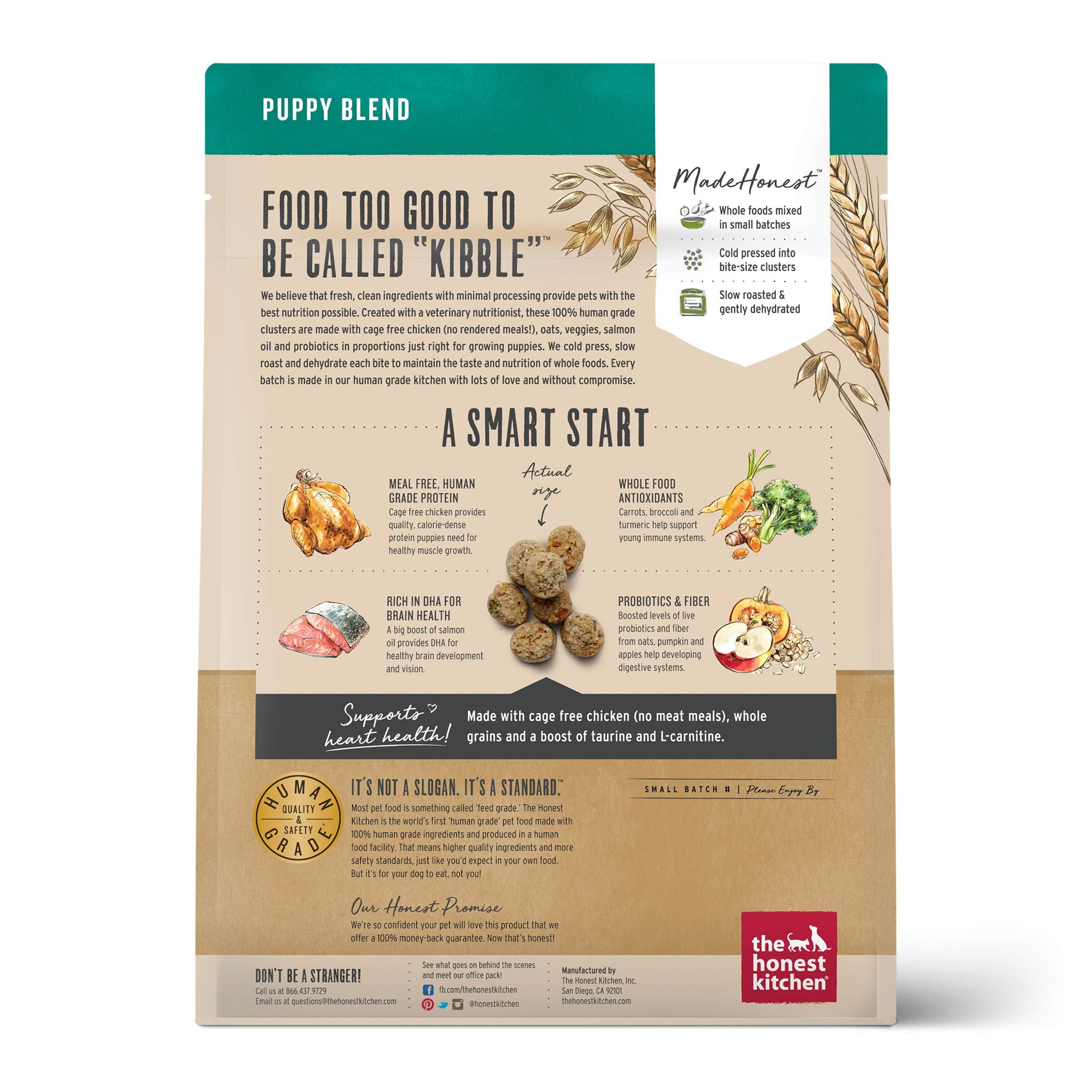 The Honest Kitchen Whole Food Clusters Human Grade Dry Puppy Food Aurora Pet The Honest Kitchen Whole Food Clusters Human Grade Dry Puppy Food Aurora Pet
