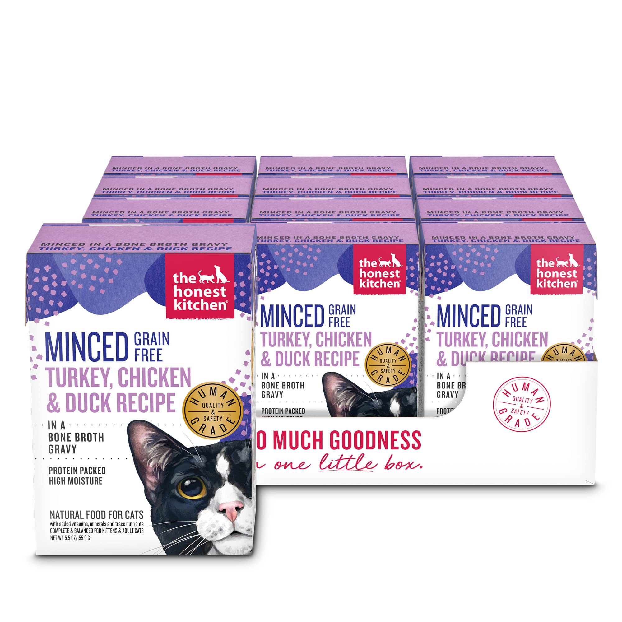 The Honest Kitchen Minced Human Grade Grain Free Wet Cat Food