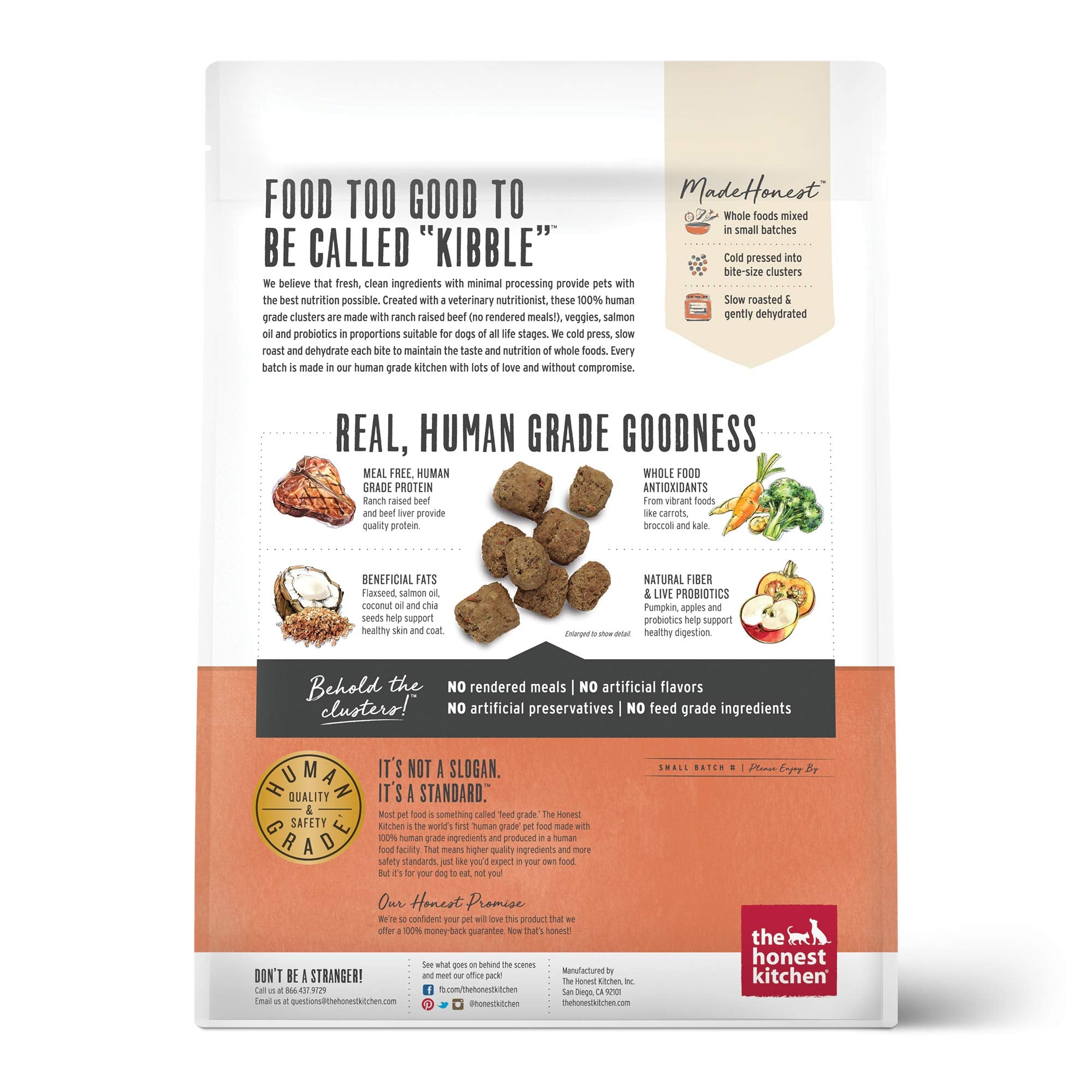 The Honest Kitchen Whole Food Clusters Grain Free Chicken Dry Dog Food