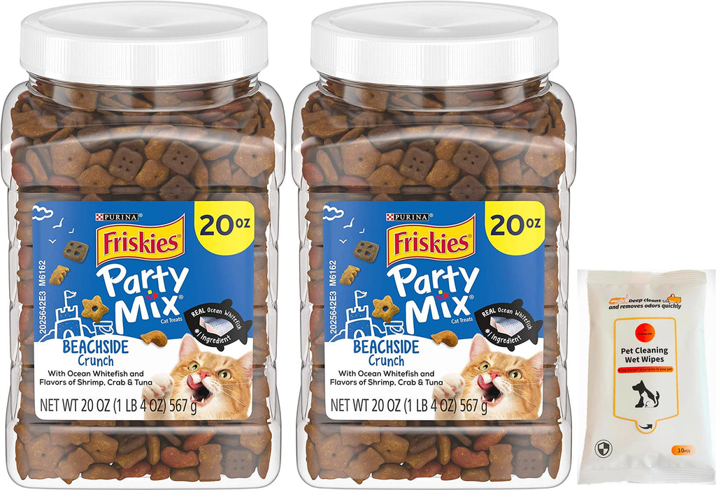 Friskies Party Mix Beachside Crunchy Cat Treats 20 oz (Pack of 2)