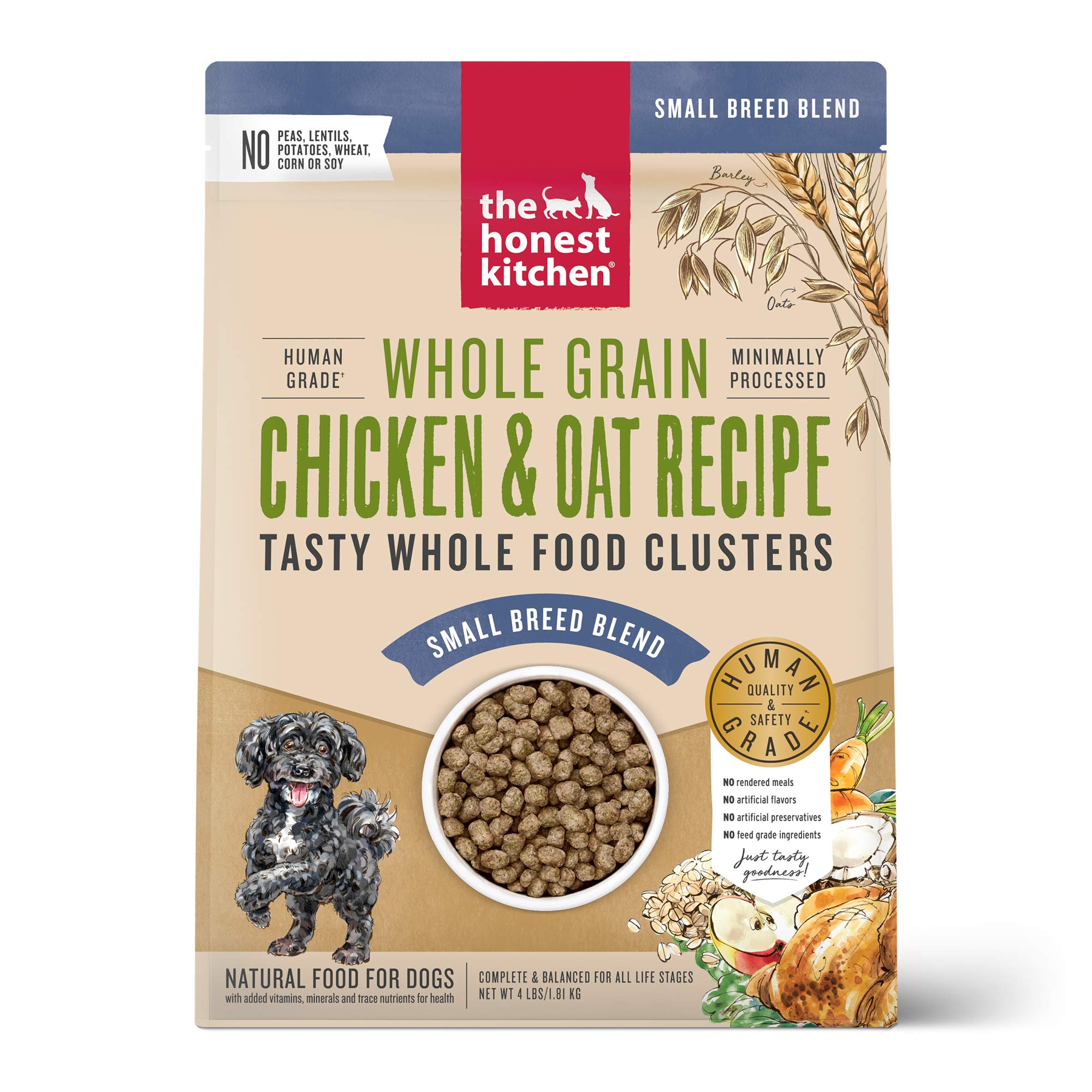 The Honest Kitchen Whole Food Clusters Small Breed Whole Grain Chicken & Oat Recipe Dry Dog Food