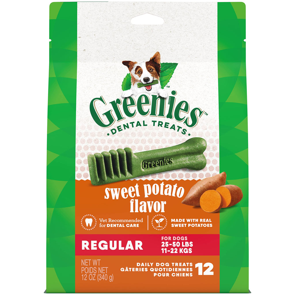 Greenies Dental Treats (Sweet Potato Flavor) Regular for Dogs