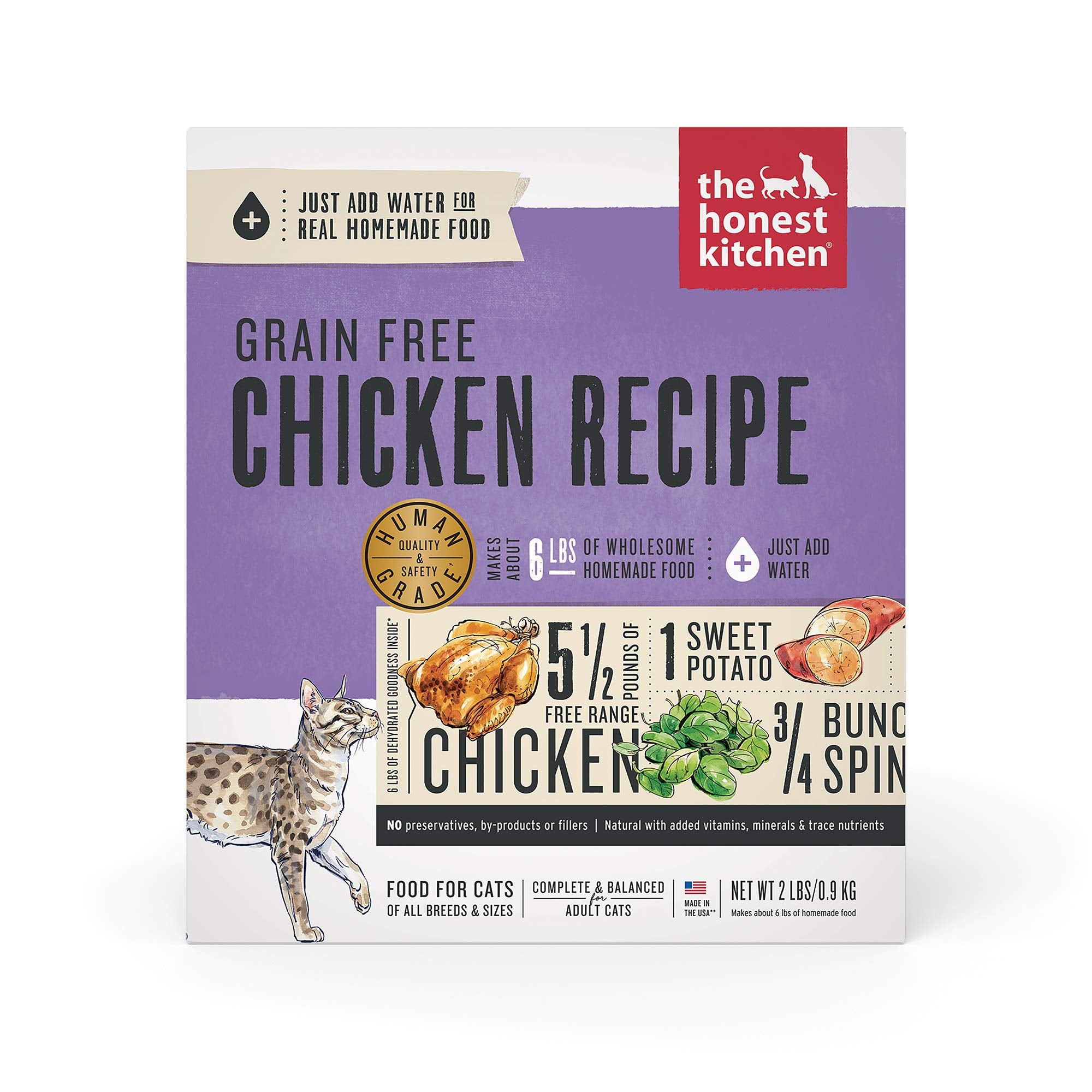 The Honest Kitchen Human Grade Dehydrated Grain Free Chicken Cat Food 2 Lb - Prowl