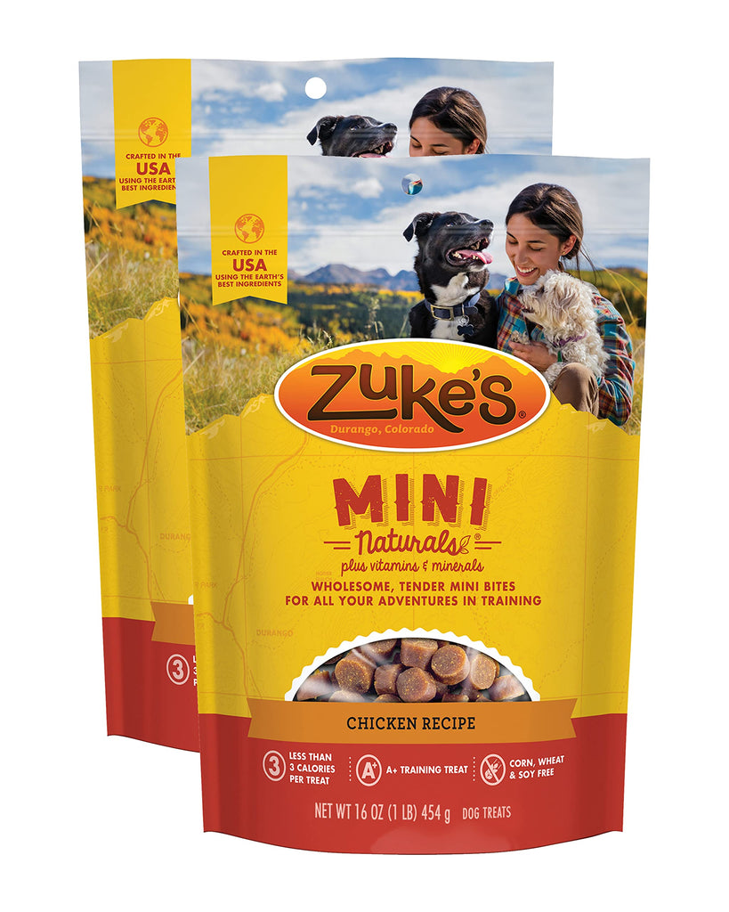 Zuke's Mini Naturals Dog Training Treats, Salmon Recipe, Soft Mini Dog Treats with Vitamins & Minerals