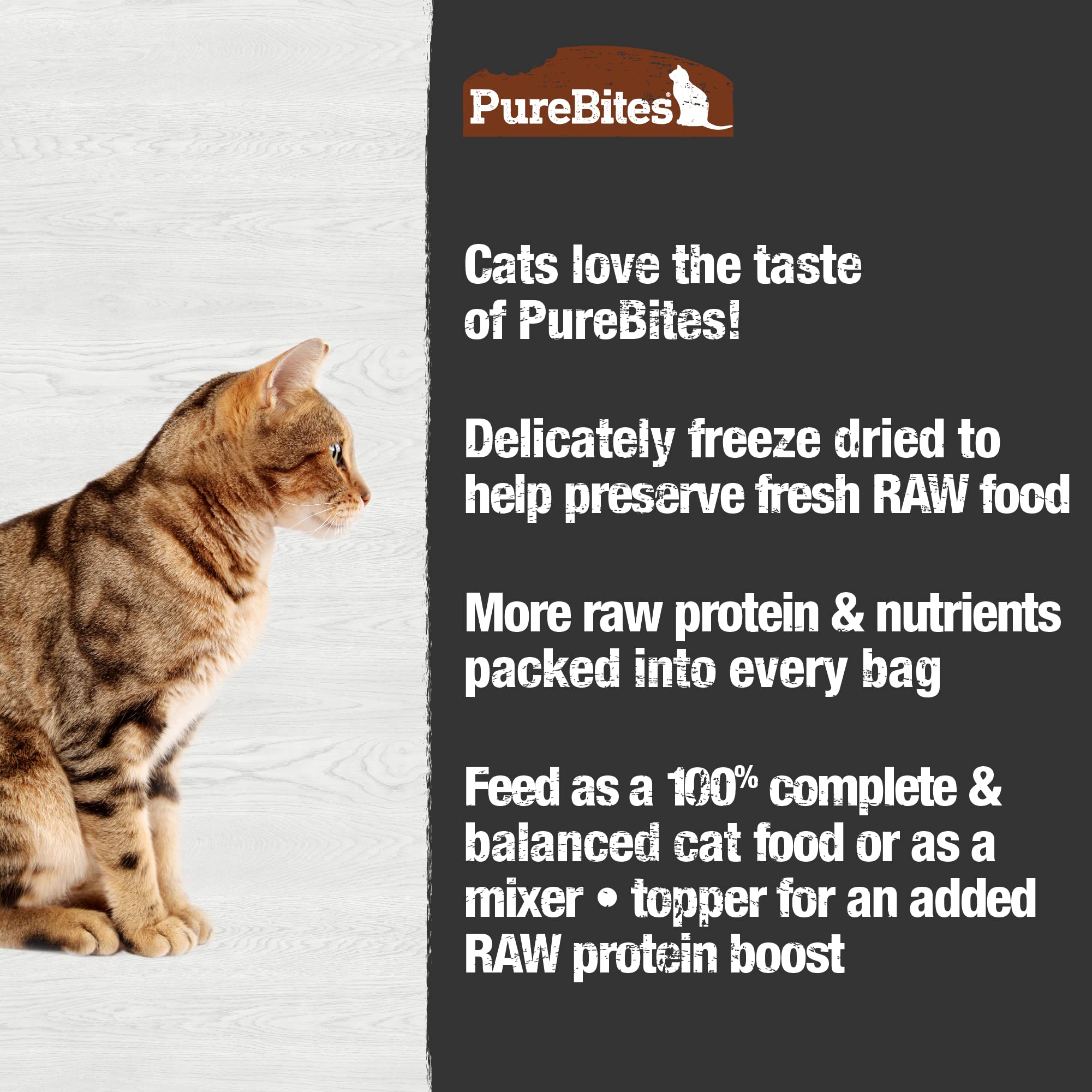 PureBites Freeze Dried Cat Food • Topper