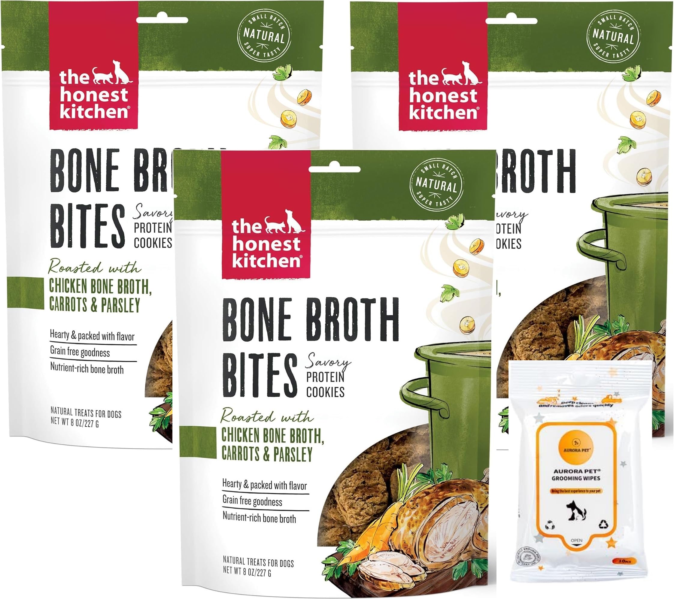 The Honest Kitchen Bone Broth Bites (Pack of 3)